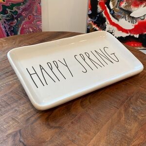Rae Dunn happy spring plate